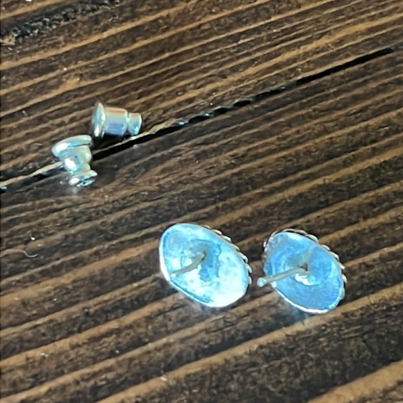 Native American Coral Earrings - Picture 3 of 3